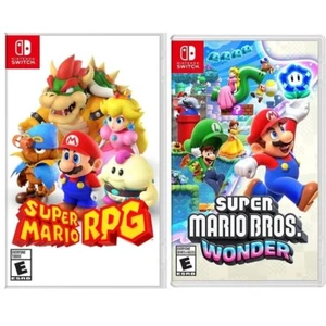 Super Mario RPG & Super Mario Bros. Wonder Nintendo Switch New Game Bundle 2023! - Picture 1 of 5