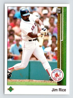 1989 Upper Deck Card, #413 Jim Rice Hall of Fame, Boston Red Sox - Image 1 of 3