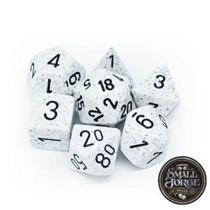 Chessex CHX25311 Speckled Arctic Camo Polyhedral 7-Die Set - D&D in Box - NEW - Picture 1 of 3