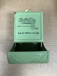 Dr Pepper match box holder vintage Green Promotional RARE ORIGINAL - Picture 1 of 8