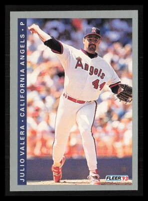 Julio Valera 1993  Fleer #578  California Angels - Image 1 of 2