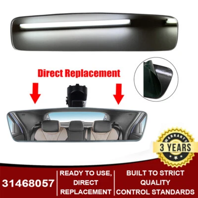 Espejo retrovisor interior vidrio repuesto Reino Unido para Volvo V40 V40XC V40CC 2013-21 - Imagen 1 de 4