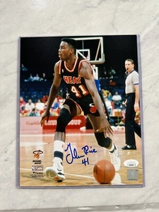 Glen Rice Autographed Miami Heat 8x10 Photo (JSA) - Picture 1 of 3