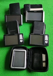 Job Lot Bundle 5 X Sat Nav Satellite Navigation Maps Garmin Navman With Cases - Picture 1 of 11