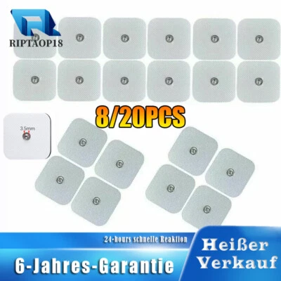 MARKENLOS StimPads EMS und TENS Elektroden Pads 50 x 50 mm 3,5mm Snap für Sanitas Beurer
