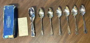 1881 Rogers A1 Table Spoons Set Of 12 With Box Silverplate Pat Mar 1920 Unused - Picture 1 of 7