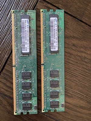 Samsung 512MB DDR2 RAM módulo de memoria conjunto de 2 Foto 1 de 2