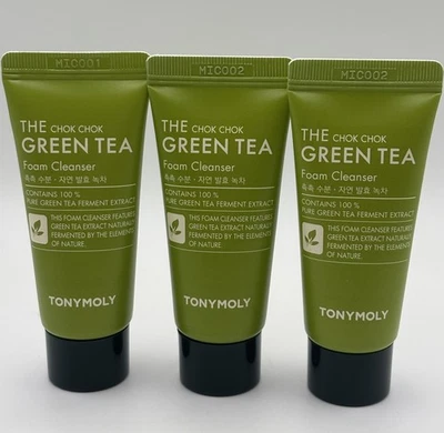 Новый 3 x Tony Moly Tonymoly The Chok Chok зеленый чай водянистый крем путешествий 15 мл/0,5 унц - Изображение 1 из 3