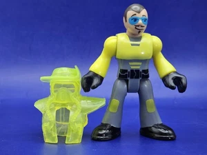Imaginext DINO RIDER 3" Figure w Helmet Headgear of Triceratops Dinosaur Set - Picture 1 of 6