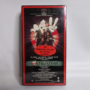 Ghostbusters 2 II (VHS, 1989) VHS Sealed Tape Red Frame First Print WATERMARKS - Picture 1 of 7