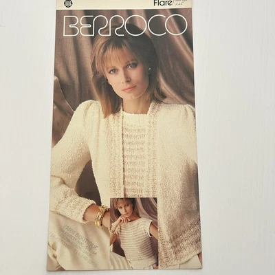 Berroco 565 Knitting Pattern Card Womens Two Piece Twin Set Cardigan & Sweater - Image 1 of 4