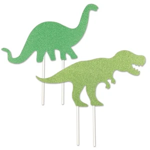 Beistle Dinosaur Cake Toppers - Party Supply Decoration for Dinosaurs - Picture 1 of 1