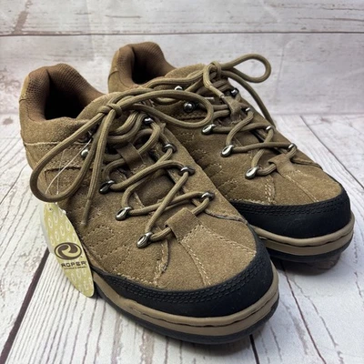 Women's ROPER Working Cowgirl Horse Shoes Brown Leather Suede Size 8 Riding - Image 1 of 4