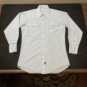 Rockabilly 50s H Bar C California Ranchwear Pearl Snap Western Shirt Gabardine - Picture 1 of 10