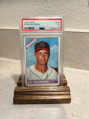 1966 TOPPS EDDIE MATHEWS #200 MILWAUKEE BRAVES EX PSA 5. - Image 1 of 2