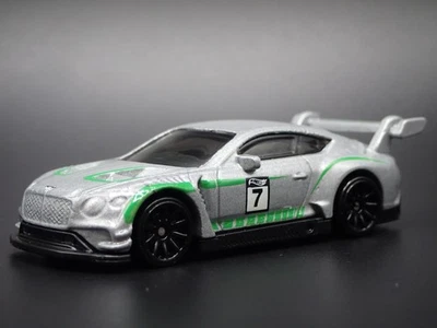 2018-2024 Bentley Continental GT3 Argento 1:64 Diorama Scala Modellino Auto - Immagine 1 di 4