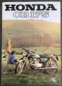 HONDA CB175 MOTORCYCLE Sales Specification Leaflet Oct 1973 #10M/10/73 - Picture 1 of 2