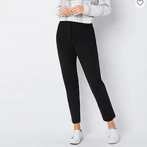 Liz Claiborne Career Pants- Emma Classic - Black - Women's Size 12 Slim Fit - Picture 1 of 12