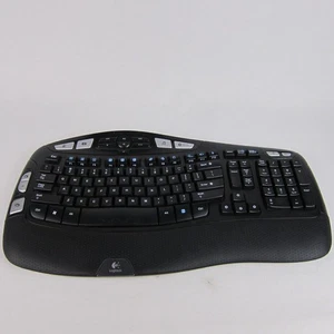 Logitech K350 ( Y-RBN90 ) Wireless Comfort Wave Ergonomic Keyboard no dongle - Picture 1 of 7