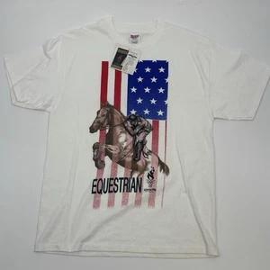 Camiseta Vintage 1996 ATLANTA Centenario Juegos Olímpicos Grande Caballo Ecuestre Nueva con Etiquetas - Imagen 1 de 9