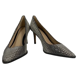 COACH Smith Beadchain Heel Genuine Snakeskin 3.5 Heel Style #Q8930 SZ 8.5 EUC - Picture 1 of 10