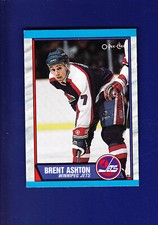 Brent Ashton 1989-90 O-PEE-CHEE OPC Hockey #181 (NM+) Winnipeg Jets