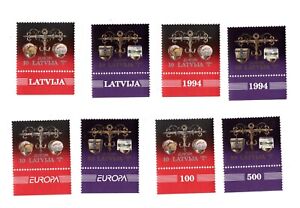 1994 Latvia EUROPA -Great Discoveries-Scales-MNH 564-6 (4 margin positions, 8v,)