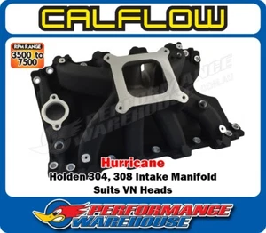 Hurricane Holden V8 304 308 355 (VN Heads) Single-Plane Intake Manifold, 2894BK - Picture 1 of 5