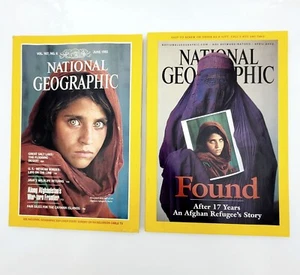 National Geographic Magazine Vol 167 No 6 June 1985 & April 2002 Afghan Girl - Picture 1 of 14