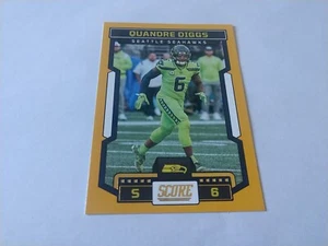 2023 Score #184 Quandre Diggs Gold Seattle Seahawks  - Picture 1 of 2