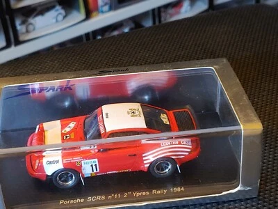Spark S1022 PORSCHE 911 SCRS P. Snijers rallye YPRES 1984 -1:43 RARE - Immagine 1 di 4