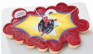 SPIDER MAN WEB SPINNER CAKE KIT CAKE TOPPER LAY-ON DecoPac MARVEL UNOPENED NEW - Picture 1 of 2