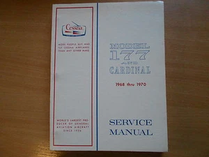 Werkstatthandbuch Service Repair Shop manual Cessna 177 & Cardinal 1968-1970 - Bild 1 von 3