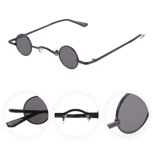 Retro Punk Sunglasses Man Men and Women Steampunk Vintage Circular for - Picture 1 of 11
