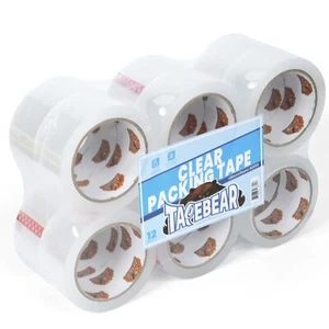 Clear Packing Tape 12 Rolls Heavy Duty Shipping Tape 1.88 Inch x 55 Yard Pack... - Picture 1 of 7