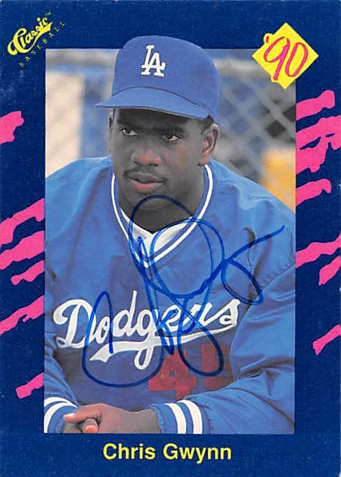 Chris Gwynn autographed baseball card (Los Angeles Dodgers) 1990 Classic #111 - Image 1 of 1