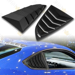 FIT 22-24 TOYOTA GR86/SUBARU BRZ BLACK ABS SIDE WINDOW LOUVERS SCOOP COVER VENT - Picture 1 of 5