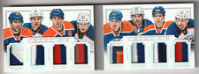 13-14 NATIONAL TREASURES CRAZY 8'S PRIME JERSEY HALL EBERLE RNH YAKUPOV RC 5/25