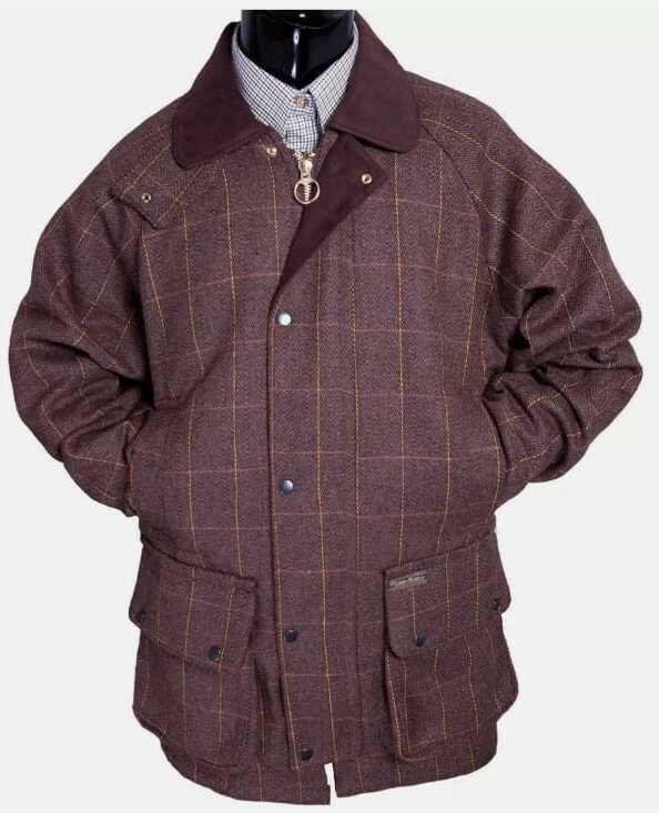 Men's Derby Tweed Wool Breathable Shooting Hunting Waterproof Jacket/Coat S-5XL - Image 1 of 1