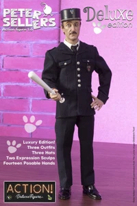 PETER SELLERS - Jacques Clouseau 1/6 Action Figure 12" Deluxe Infinite Statue - Foto 1 di 8