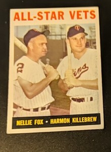 1964 TOPPS #81 HARMON KILLEBREW/ NELLIE FOX ALL-STAR VETS - FREE SHIPPING