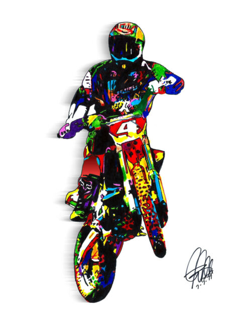 Motocross print by Tompico