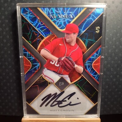 2023 WILD CARD AUTO Mania  Matt Cronin 4/5 ROOKIE AUTO MLB - Image 1 of 4