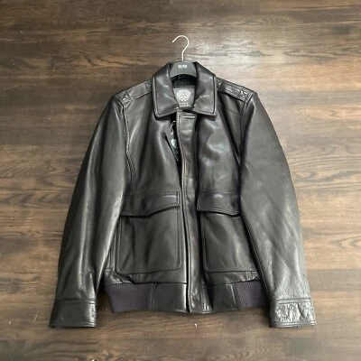 Chaqueta de cuero Vince Camuto para hombre XL Foto 1 de 4