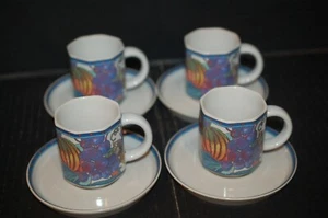 Vier Sets Rosenthal Studio-Linie Germany Demitasse Tassen/Untertassen Obst Design - Bild 1 von 7