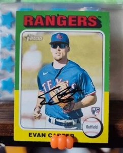 2024 Topps Heritage - #170 Evan Carter (RC) - Picture 1 of 2