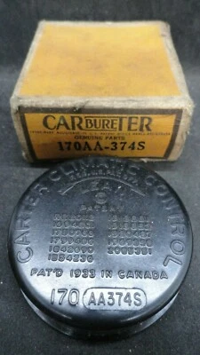 НОВЫЙ ИЗ СТАРЫХ ЗАПАСОВ 1955-58 BUICK SERIES 40 1959-60 4400 2 БАРР. ДРОССЕЛЬНАЯ КАТУШКА ТЕРМОСТАТ И КОРПУС - Изображение 1 из 3