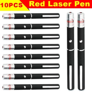 10x 9900Miles 650nm Mini Small AAA Red Laser Pointer 1mW Visible Beam Lazer Pen - Picture 1 of 12