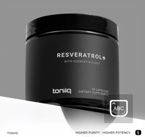 Toniiq 1600mg Resveratrol Blend - Ultra High Purity and 3rd Party Tested - Picture 1 of 3