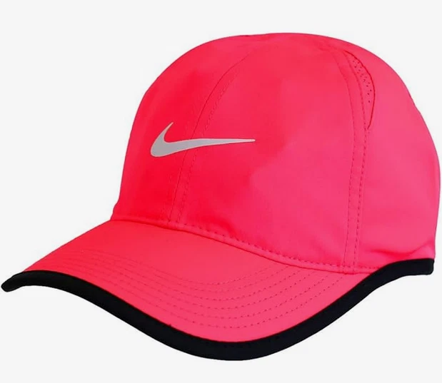 NIKE Youth Unisex DRI-FIT Tennis/Run Featherlight Cap-Racer Pink 739376-617